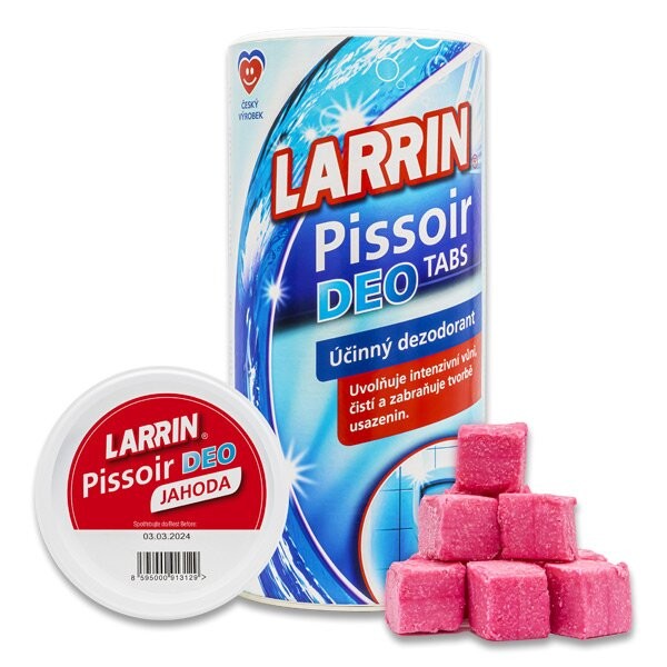 Larrin Pissoar deo Jahoda 900g tuba - Drogerie Koupelna a WC Pissoar tablety